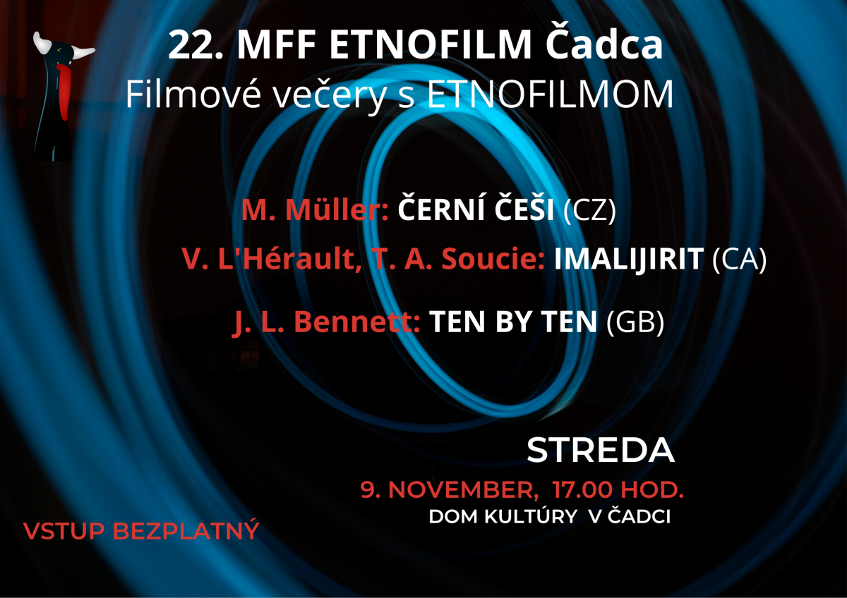 Denný program Etnofilm CA 9.11.2022 večer